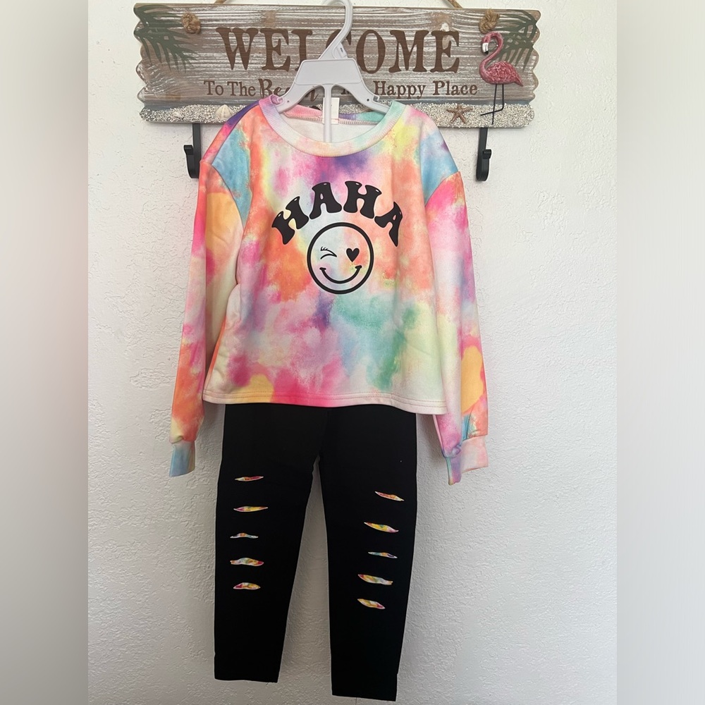 New 6-7 youth 2pc pullover/pant set